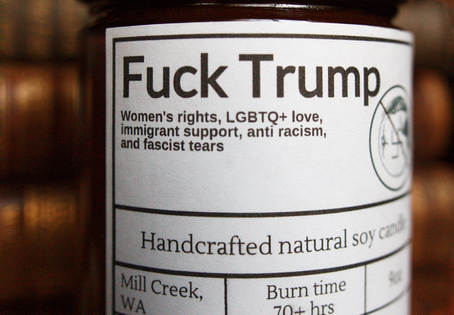 Fuck Trump candle
