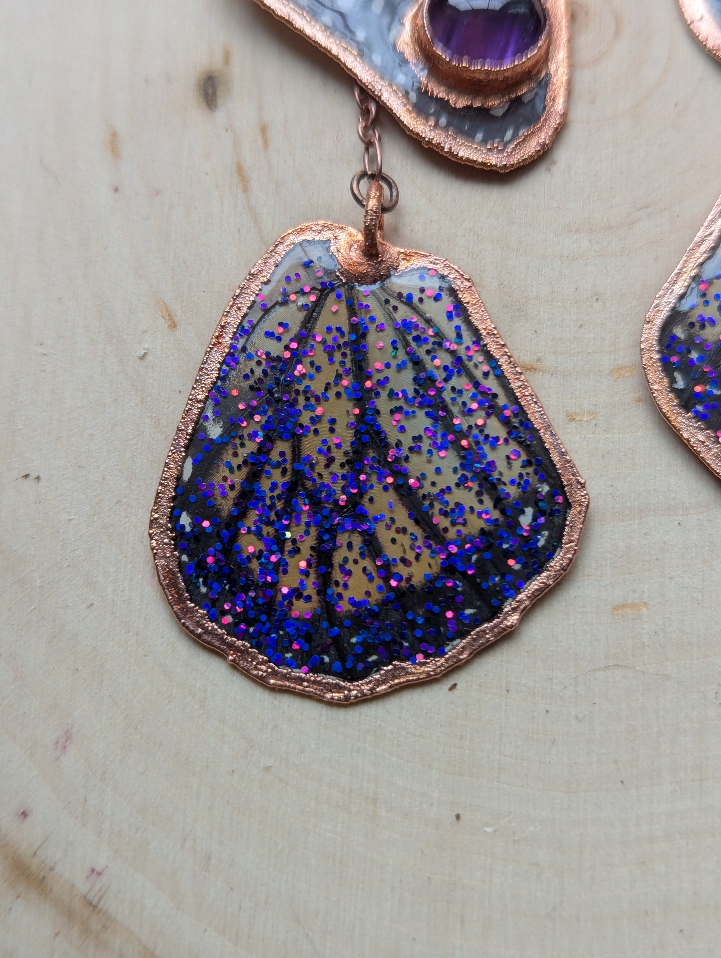 Monarch butterfly earrings