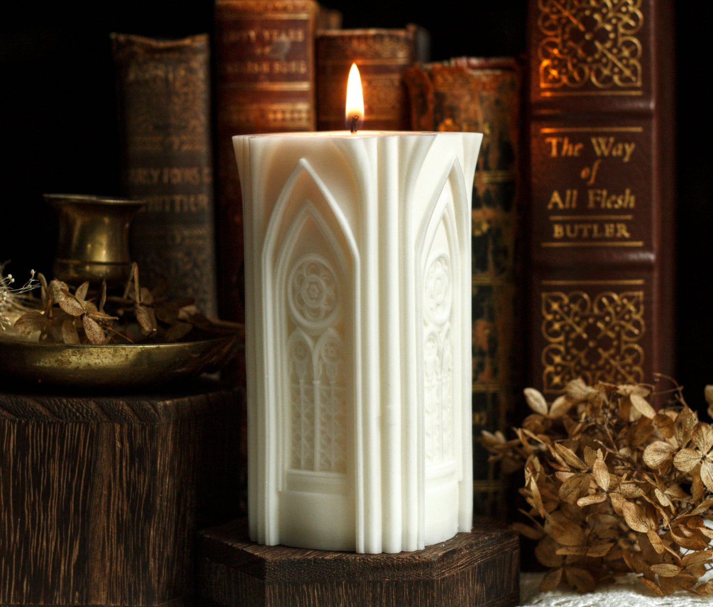 Gothic architecture cathedral candle