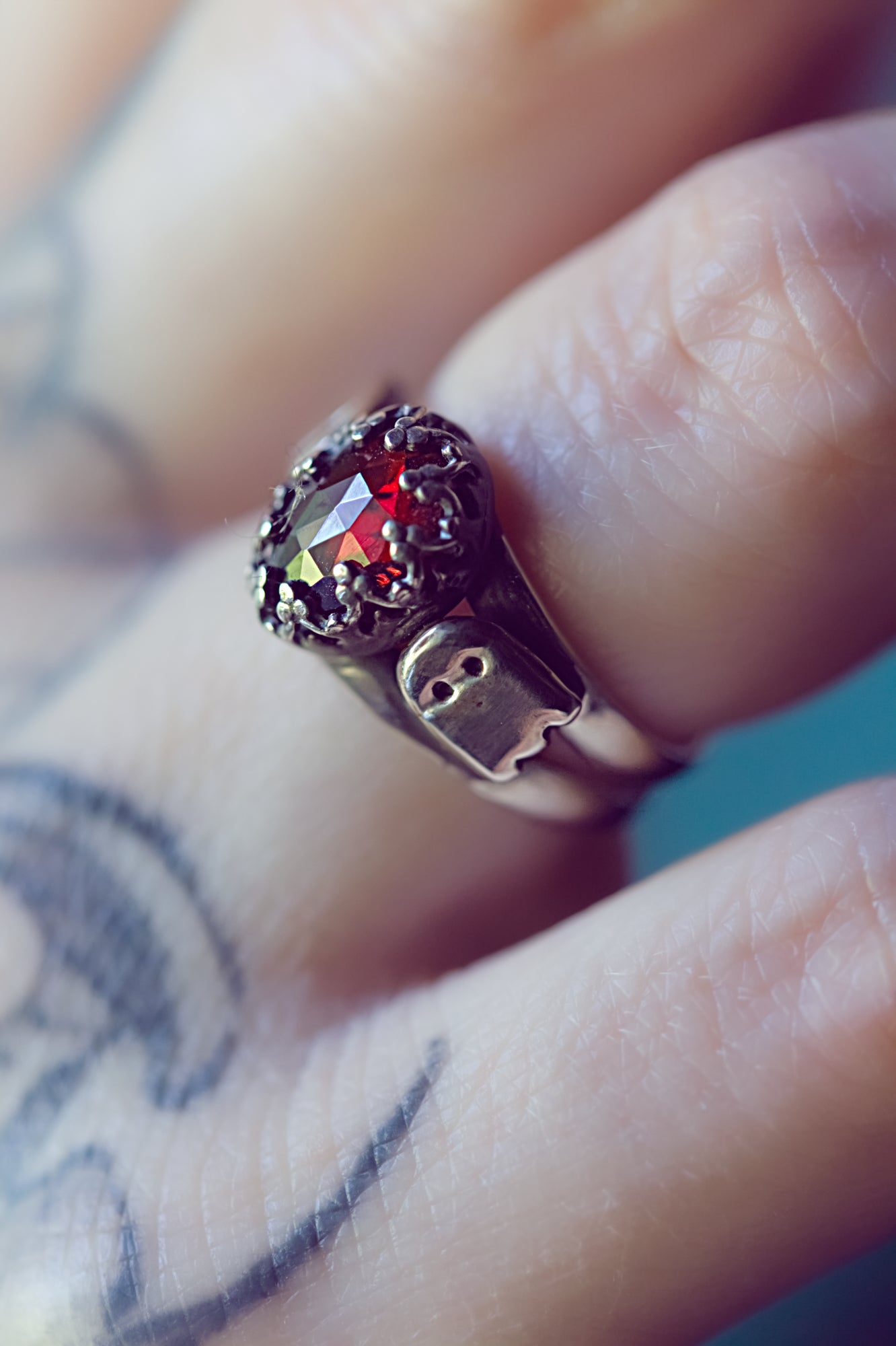 Sterling silver ghost ring