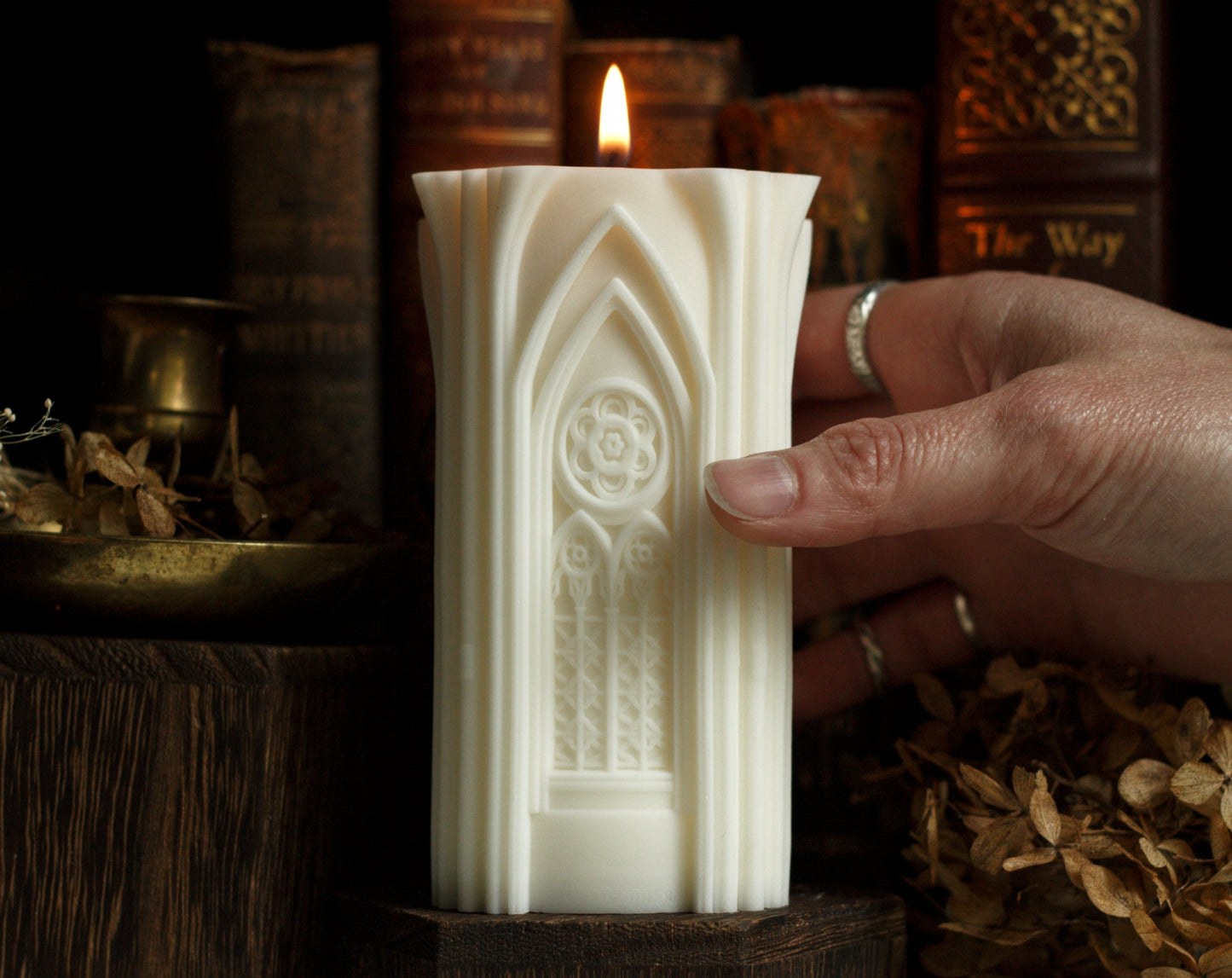 Gothic architecture cathedral candle