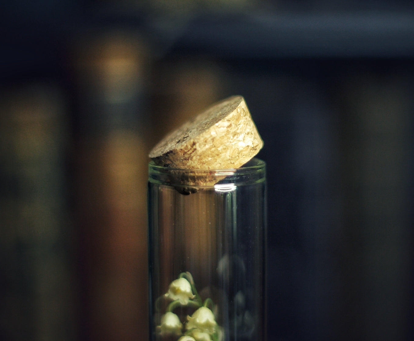 Lily of the valley decor jar