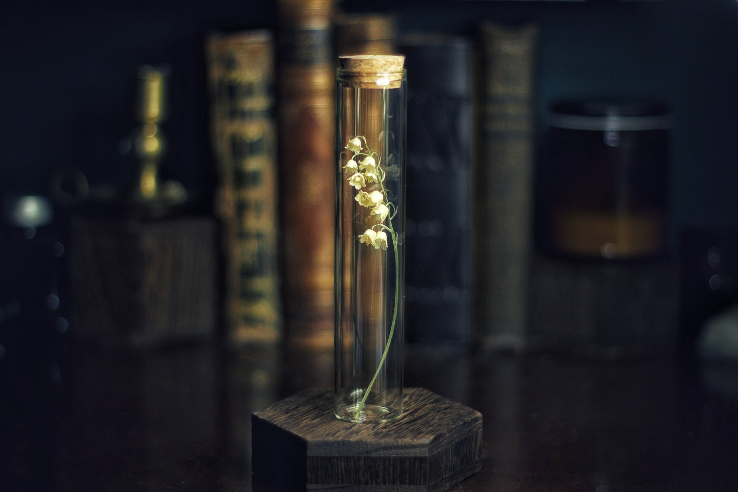 Lily of the valley decor jar