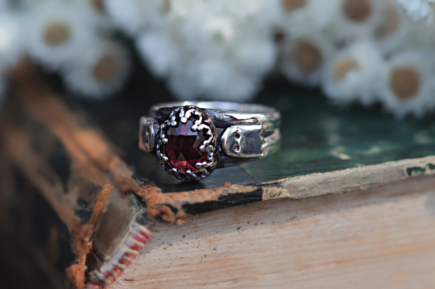 Sterling silver ghost ring