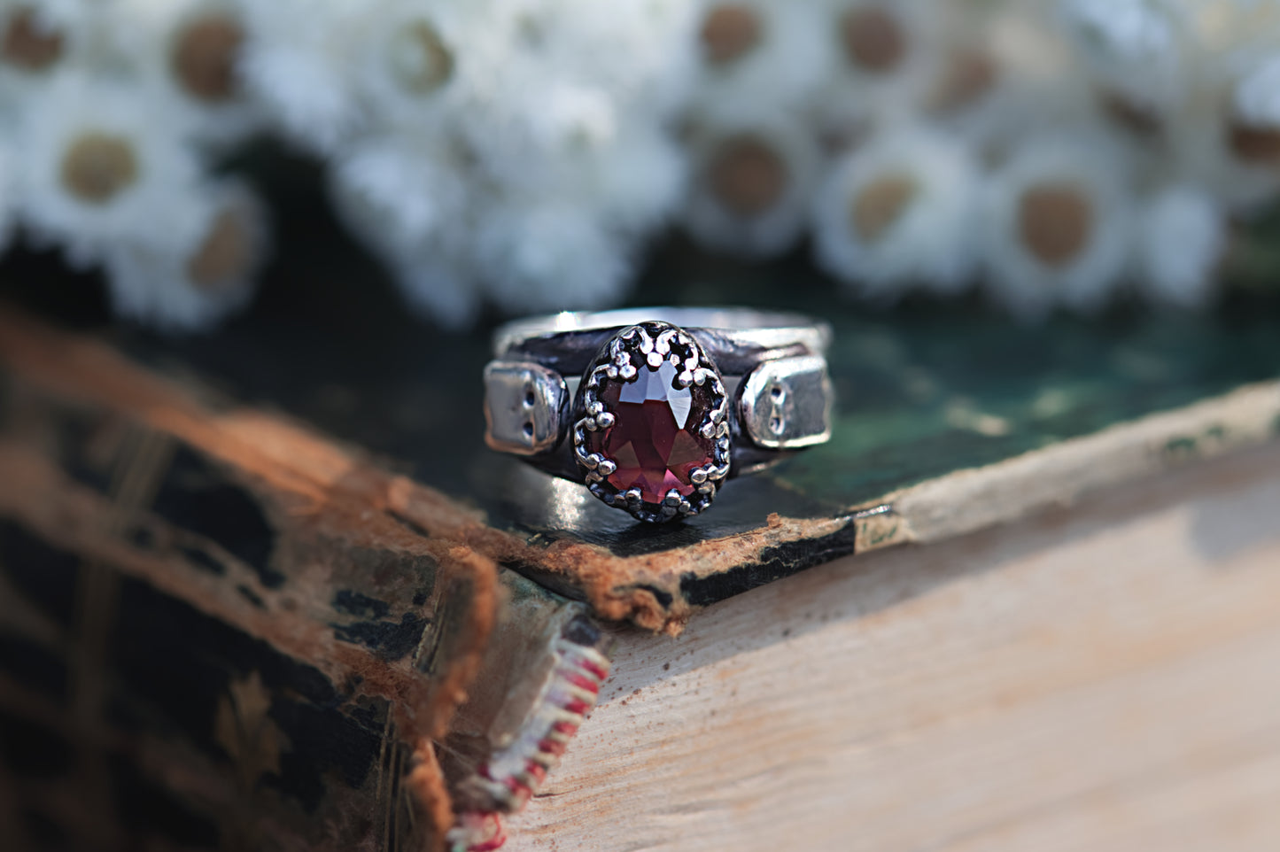 Sterling silver ghost ring