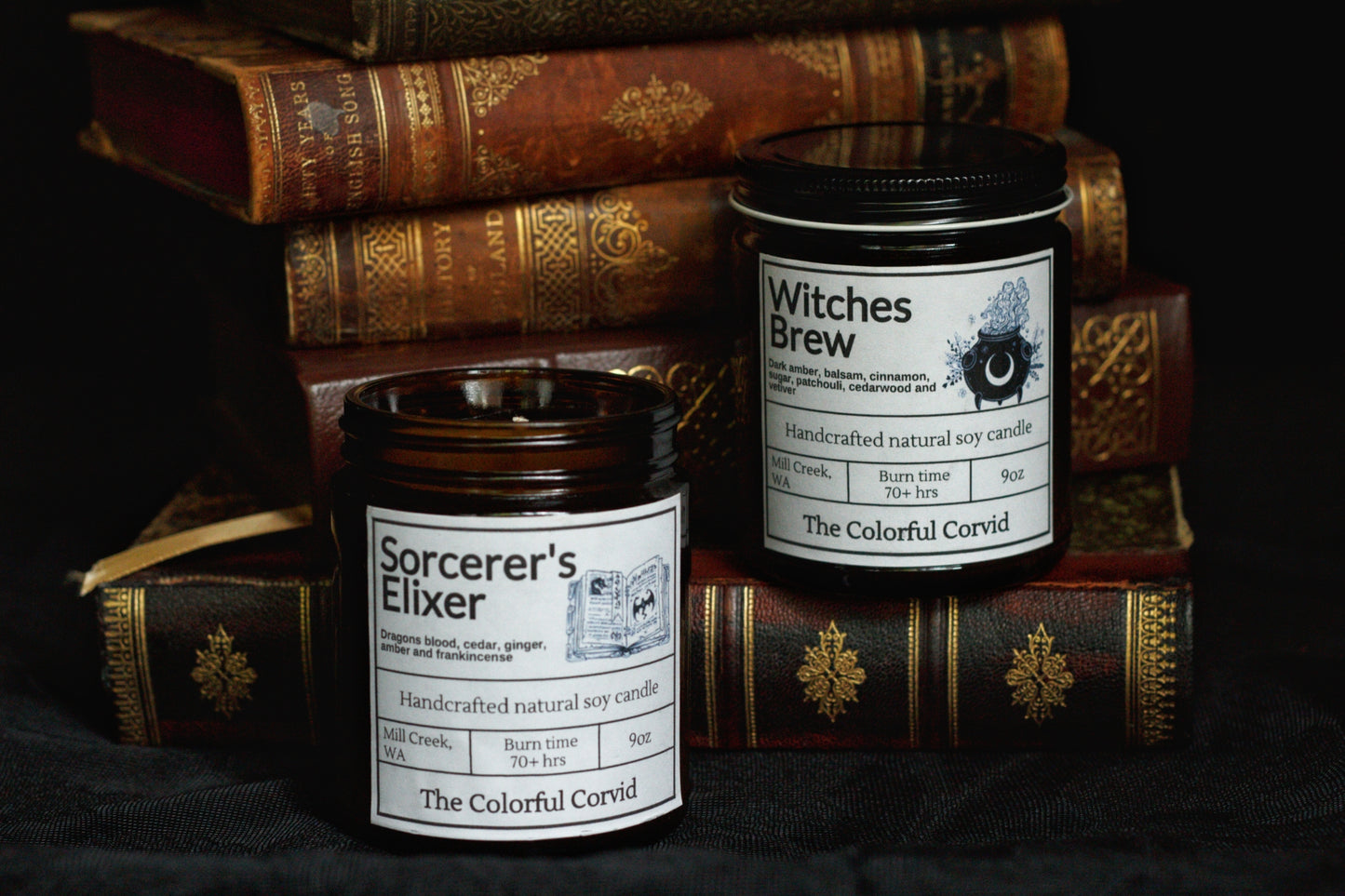 Witches brew candle, sorcerer's elixir candle