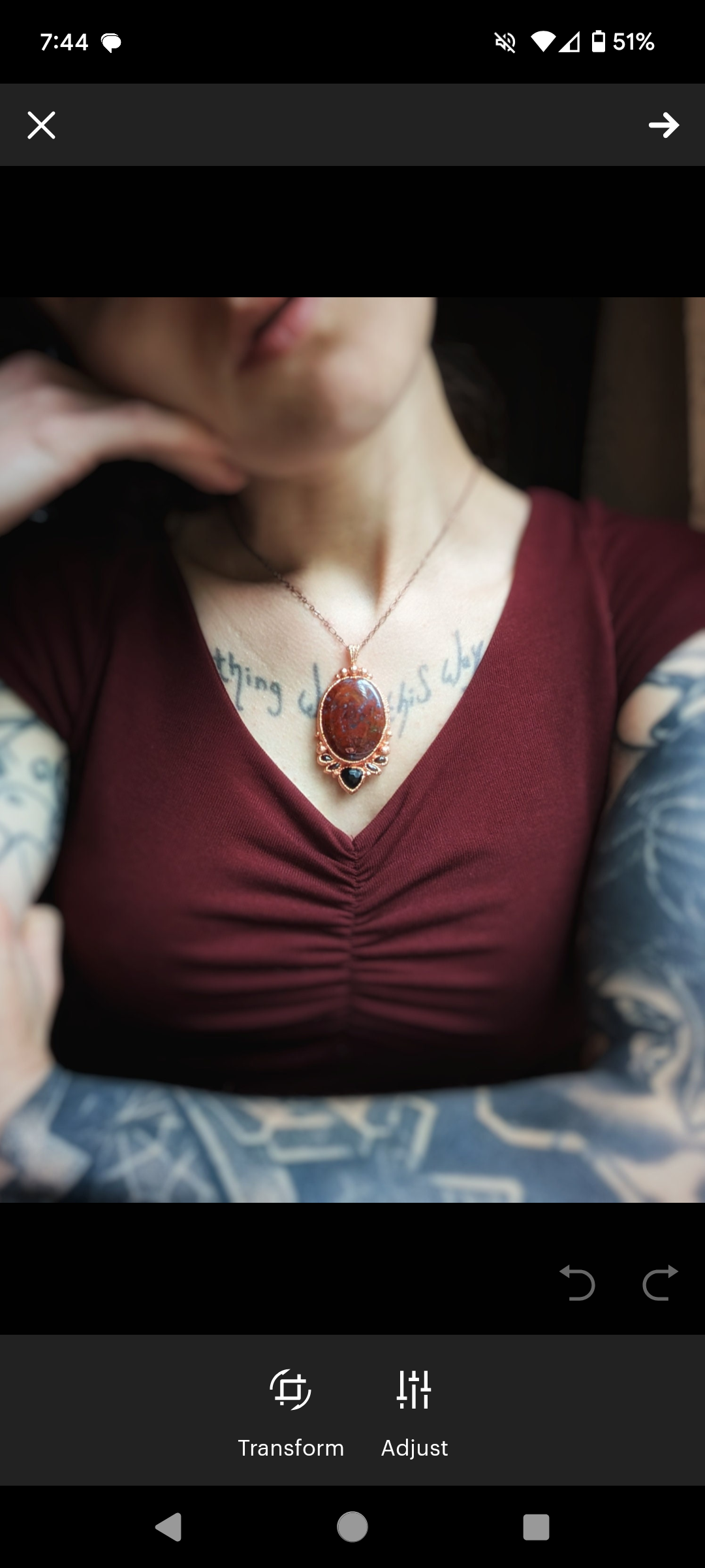 Garden agate jewelry, fairycore necklace, elven inspired jewelry, electroformed necklace, three stone necklace