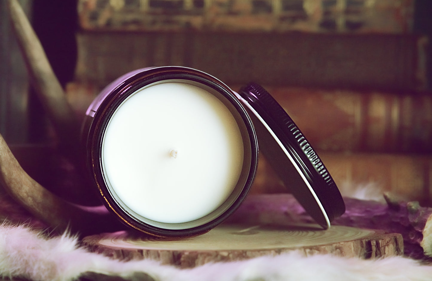 Leather and Lore soy candle