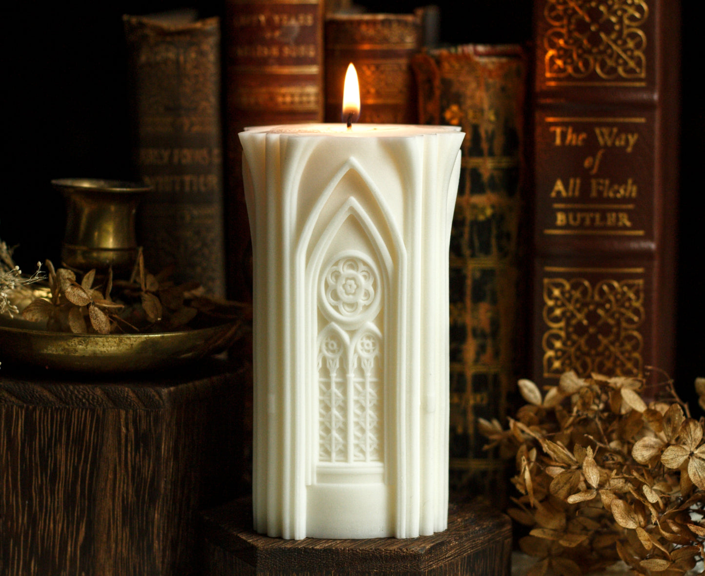Gothic architecture cathedral candle