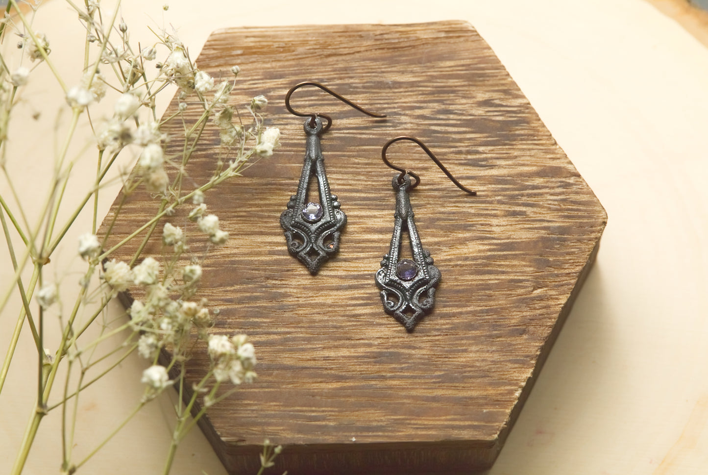 Iolite earrings