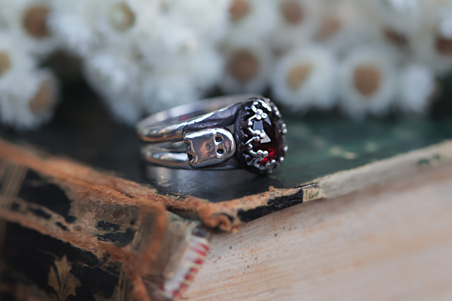 Sterling silver ghost ring