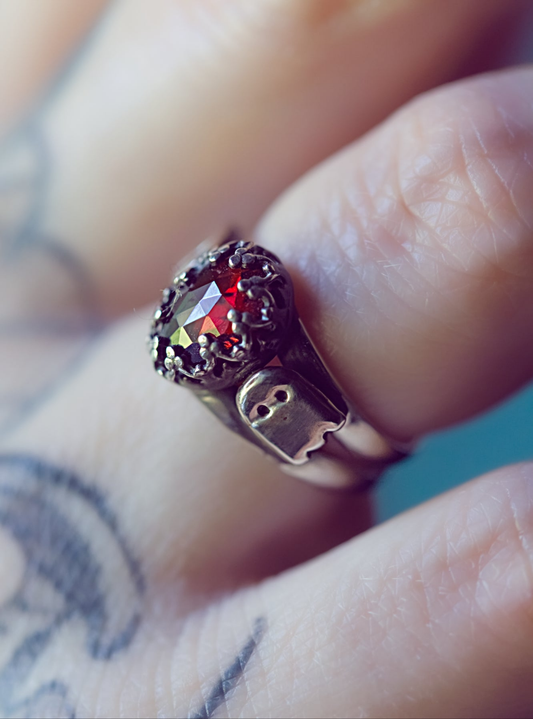 Sterling silver ghost ring