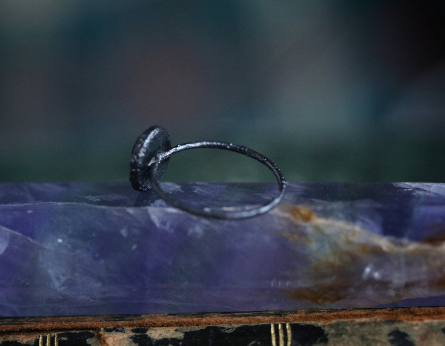 Hessonite garnet ring// size 8 U.S