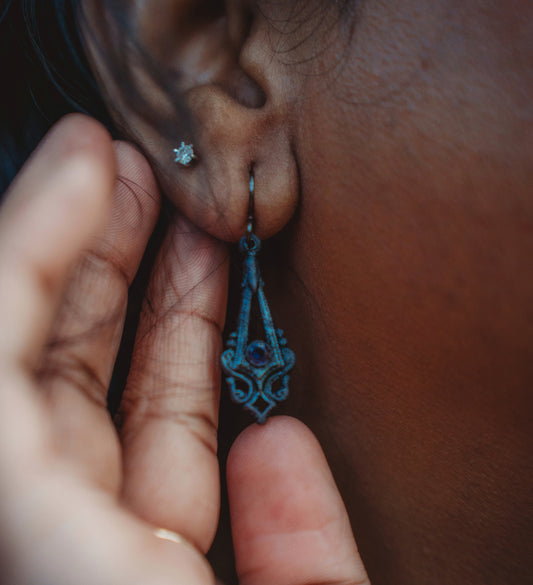 Iolite earrings