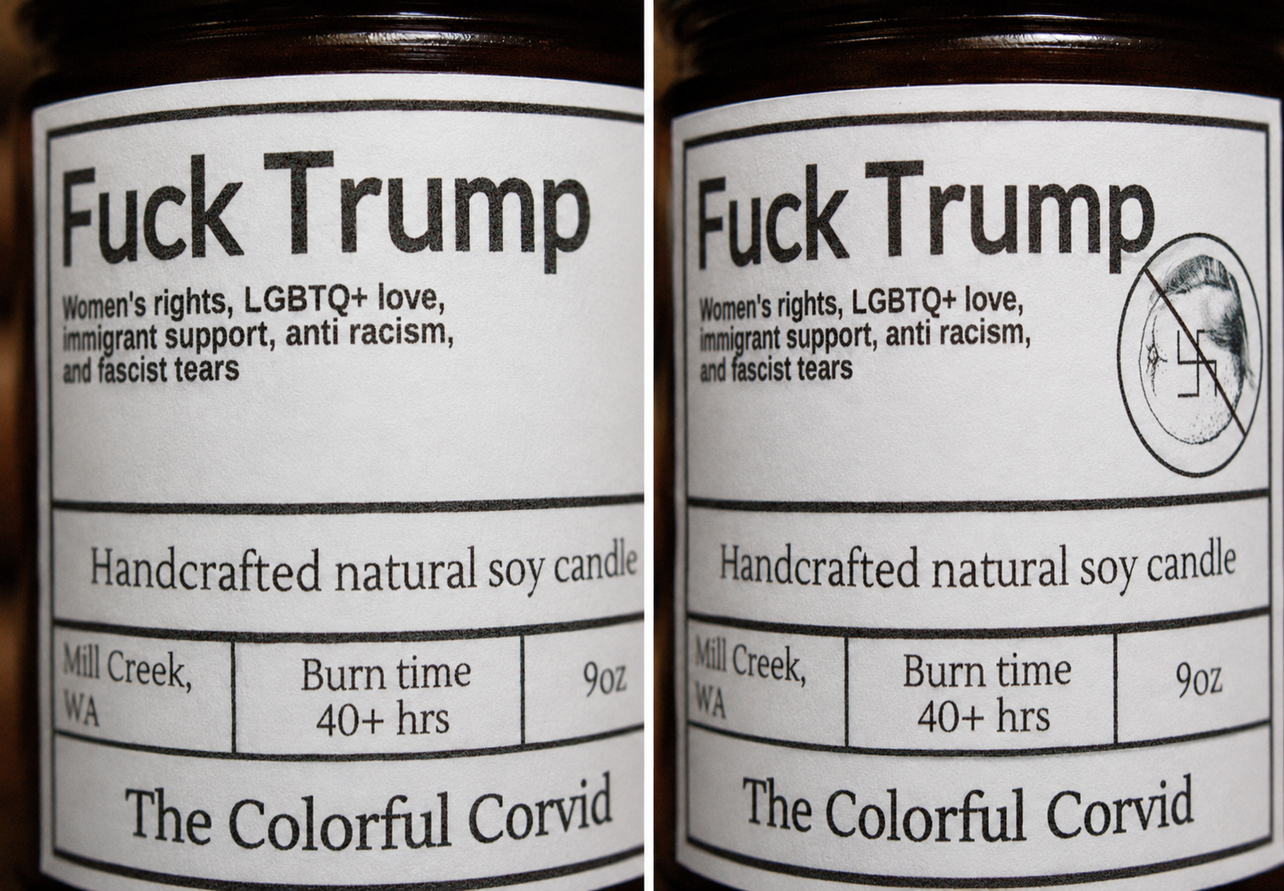 Fuck Trump candle