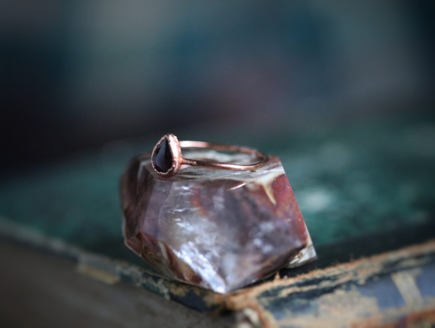 Garnet ring// size 7.5 U.S